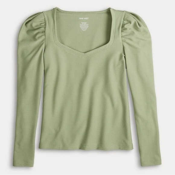 Nine West Green Top - Picture 2 of 4